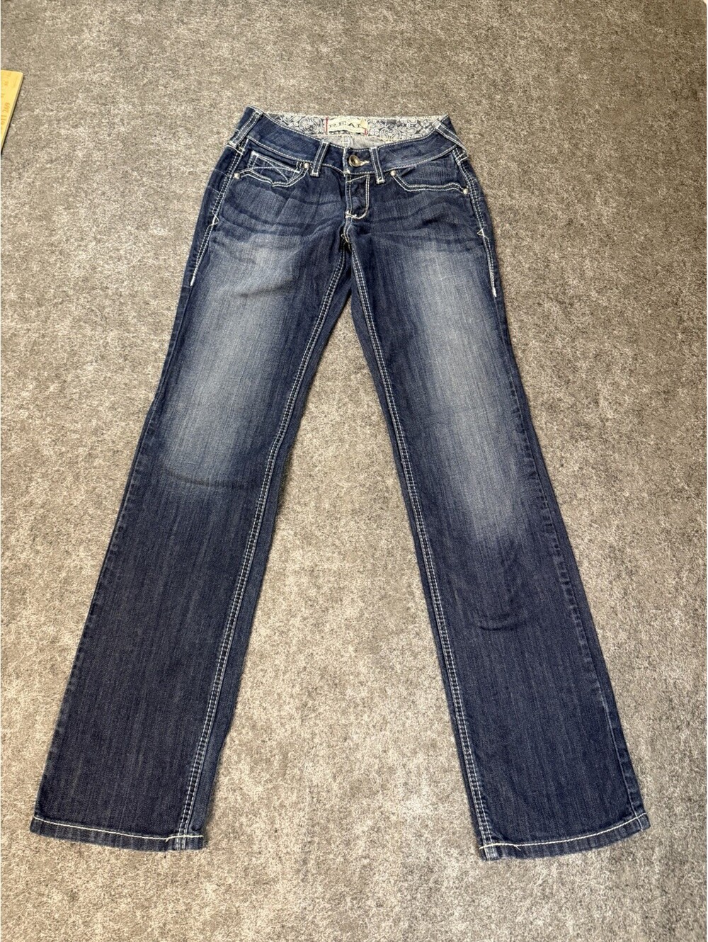 Ariat REAL Denim Women’s Jeans 26R Medium Wash Stretch Bootcut Made in Mexico